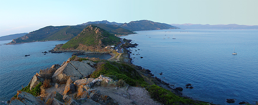 photo panoramique des iles Sanguinaire Ajaccio