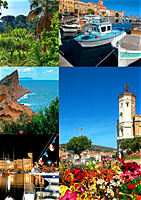 conception des cartes postales de l'office du tourisme de La Ciotat